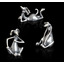 Набор серебряных статуэток Собачки  5100+5101+5102
